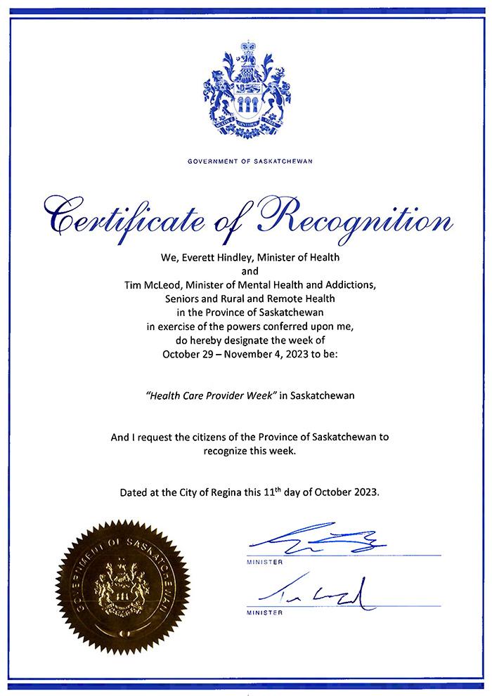 Health Care Provider Week Proclamation 2023